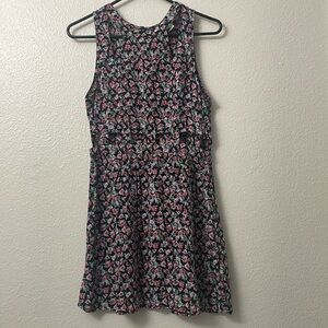 H&M Black and Pink Floral Kids Dress